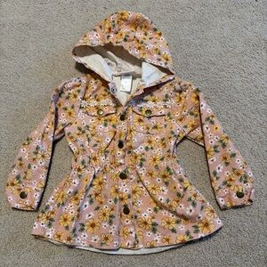 Little Lass Pink Floral Button-Up Dress Shirt